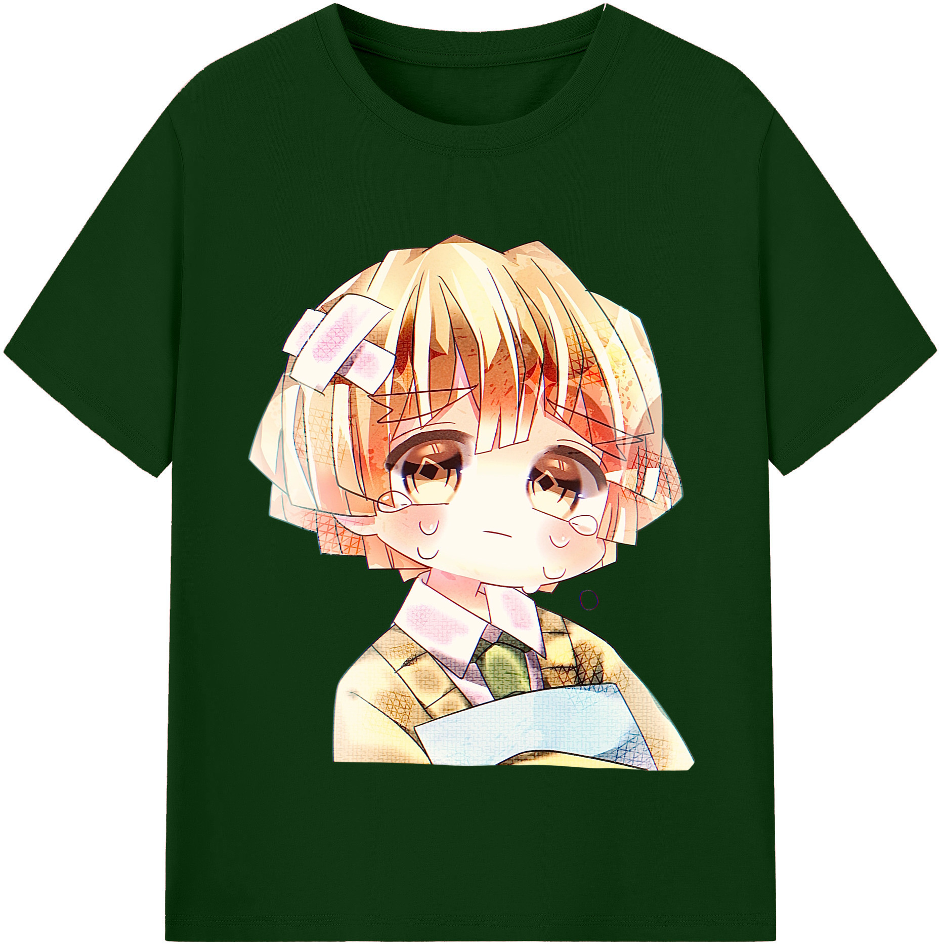 （画像用） 鬼滅の刃（きめつのやいば）我妻 善逸／あがつま ぜんいつ Agatsuma Zenitsu 綿100％半袖Tシャツ（フロントプリント）